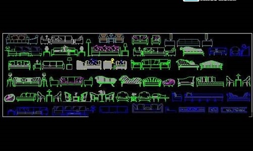 File thiết kế Bản autocad các mẫu ghế sofa thiết kế thông dụng